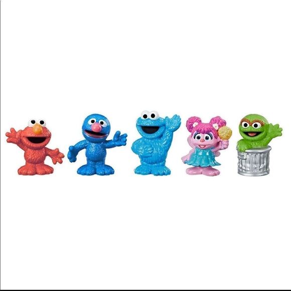 Sesame Street Elmo and friends toys and Elmo earth day dvd Easter basket figures - Picture 2 of 5